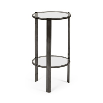 Gatsby Black Nickel Drinks Table