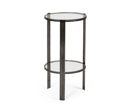 Gatsby Black Nickel Drinks Table