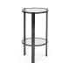 Gatsby Black Nickel Drinks Table