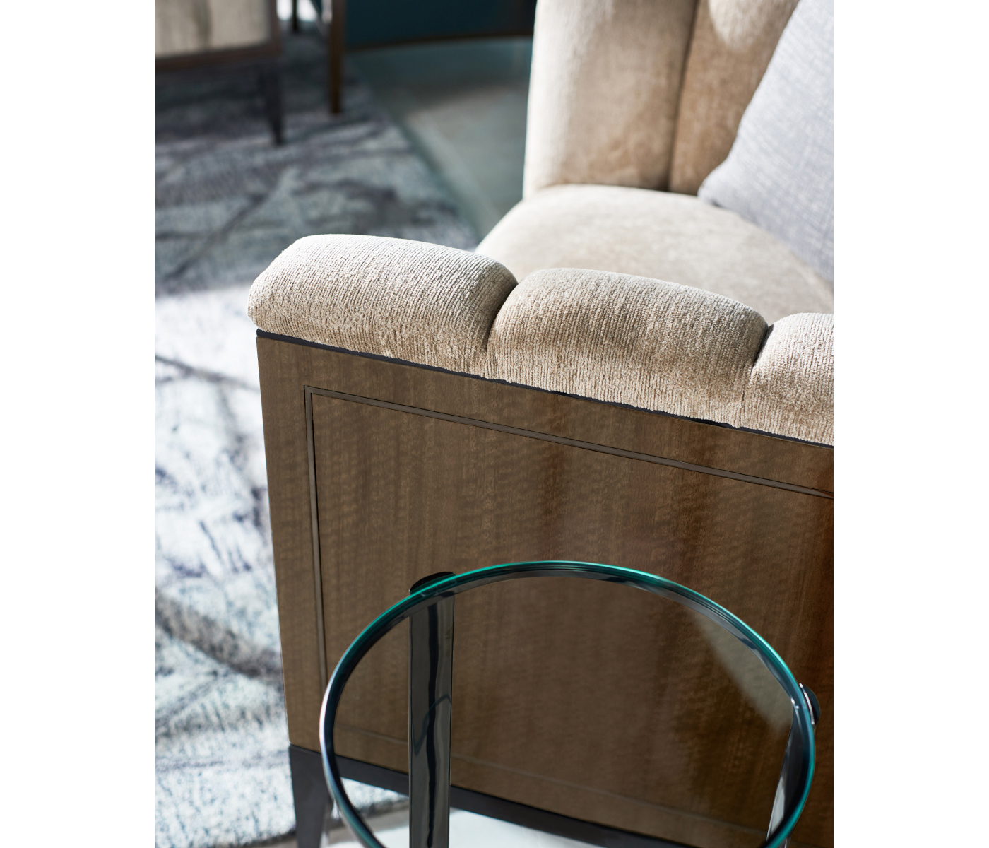 Gatsby Black Nickel Drinks Table