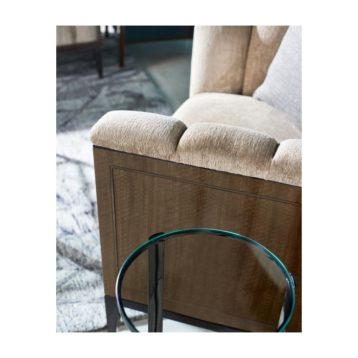 Gatsby Black Nickel Drinks Table