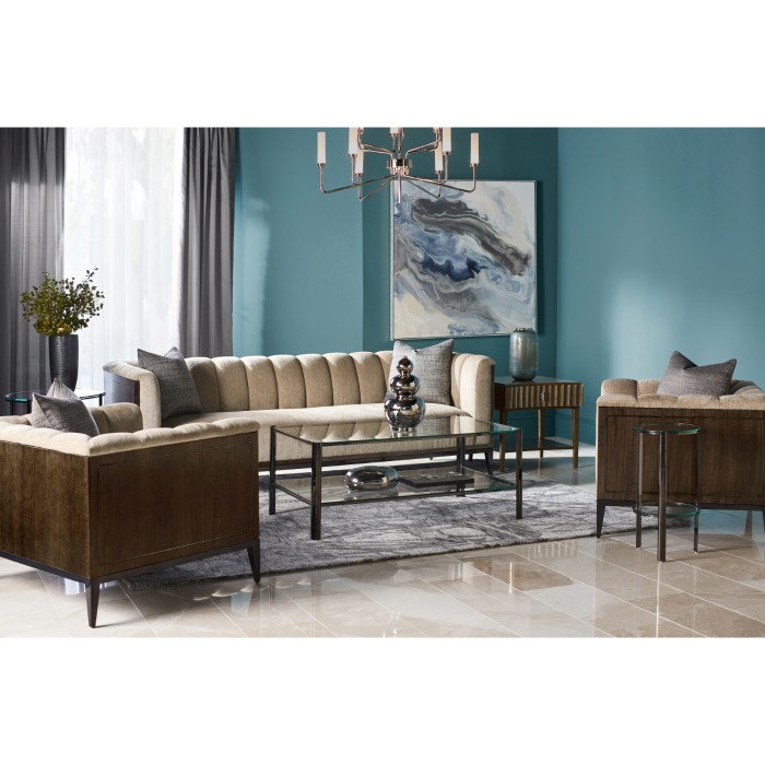 Gatsby Black Nickel Drinks Table