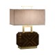 Tea Caddy Macassar Ebony High Lustre Table Lamp