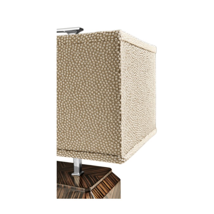 Tea Caddy Faux Macassar Table Lamp