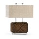 Tea Caddy Faux Macassar Table Lamp