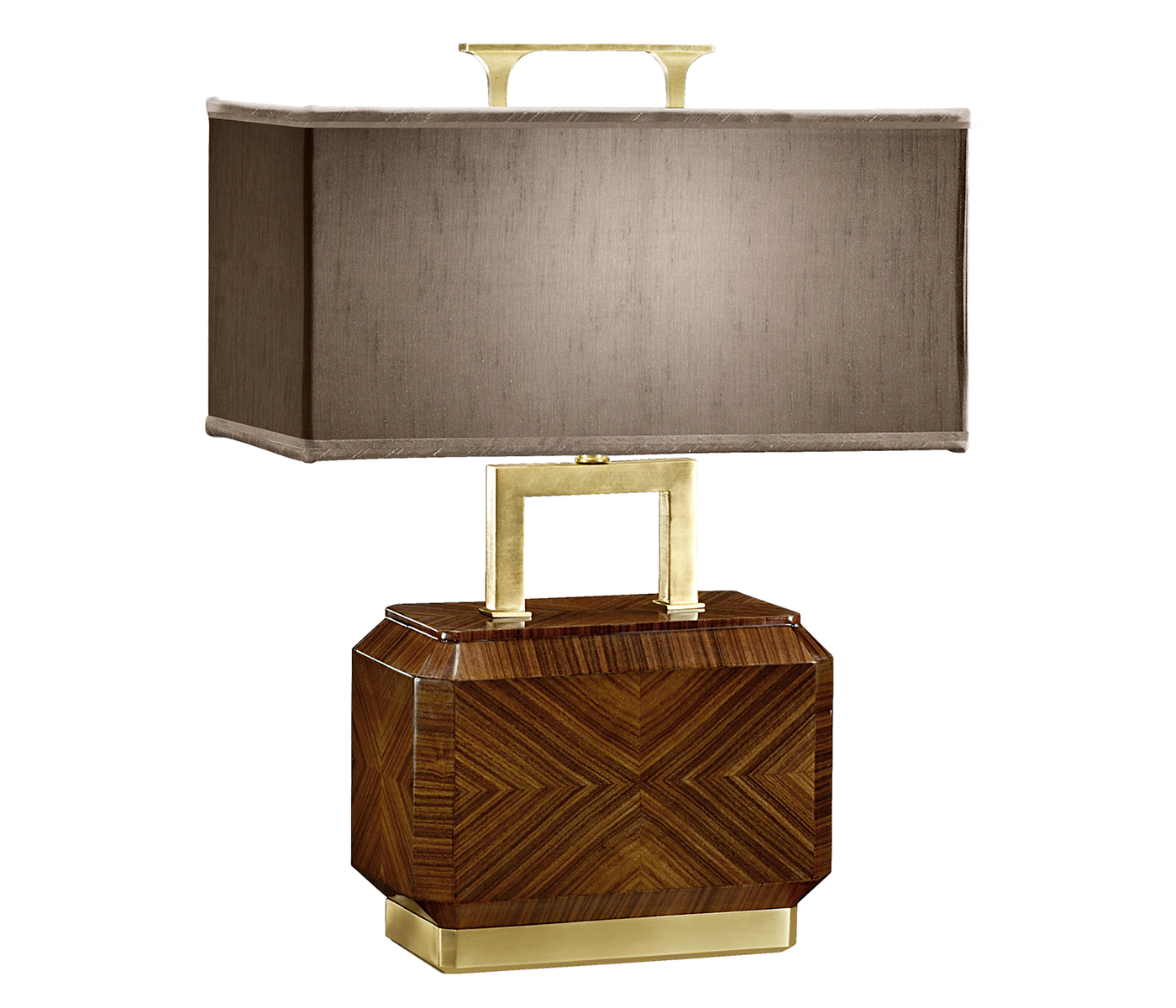 Tea Caddy Rosewood Table Lamp