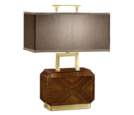 Tea Caddy Rosewood Table Lamp
