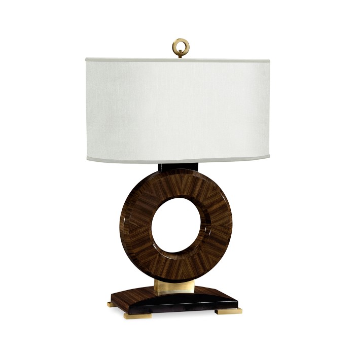 Porthole Macassar Ebony High Lustre Table Lamp
