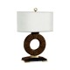 Porthole Macassar Ebony High Lustre Table Lamp
