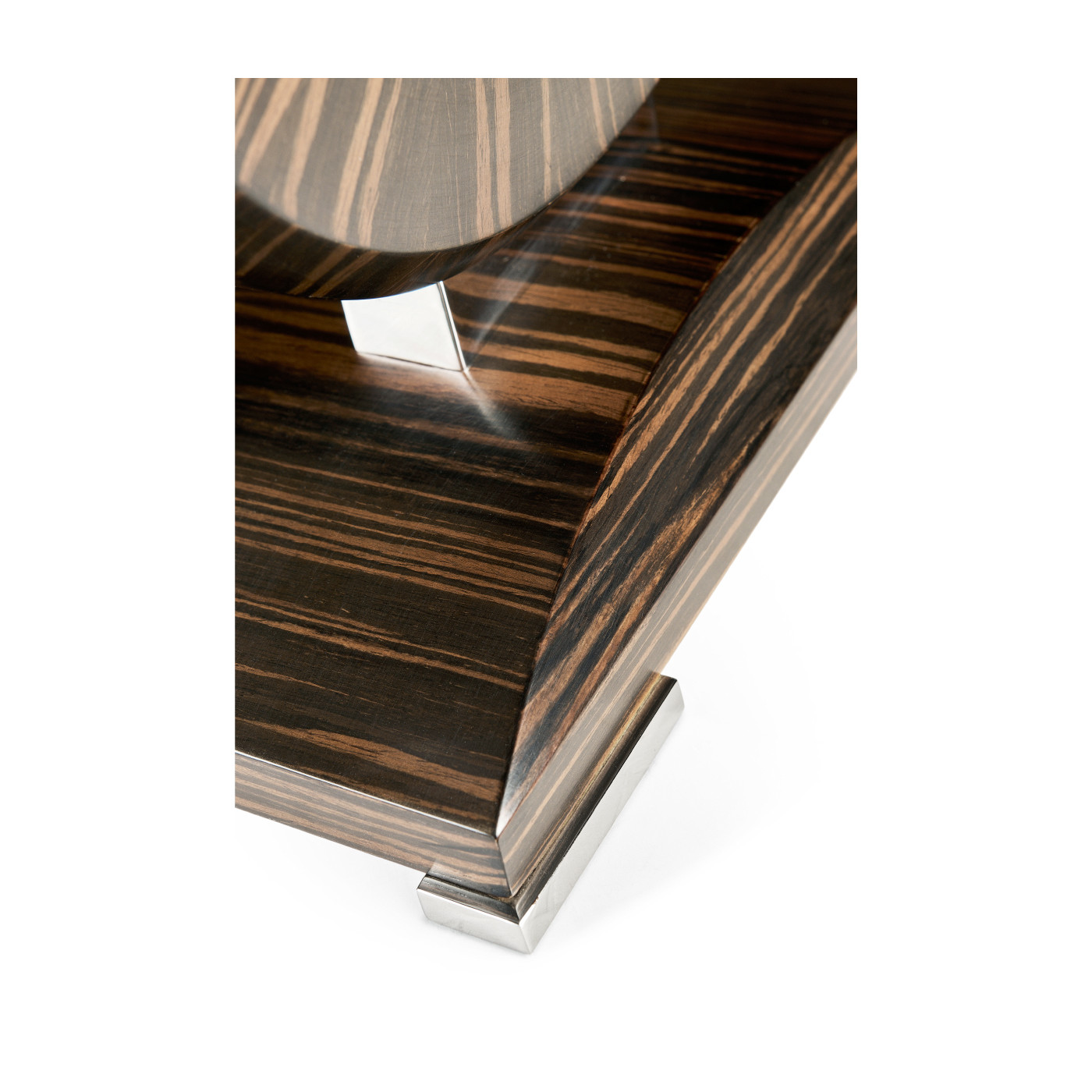 Porthole Faux Macassar Table Lamp