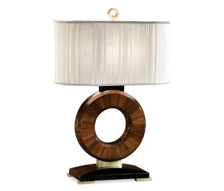 Porthole Rosewood Table Lamp