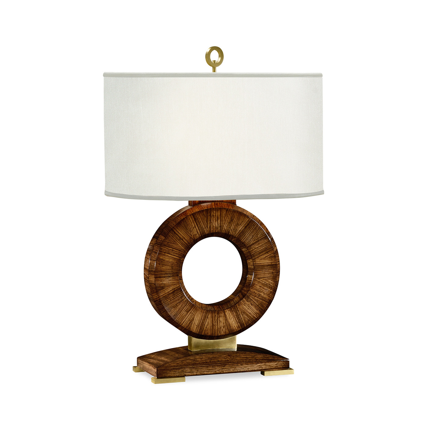 Porthole Zebrano Table Lamp