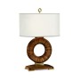 Porthole Zebrano Table Lamp