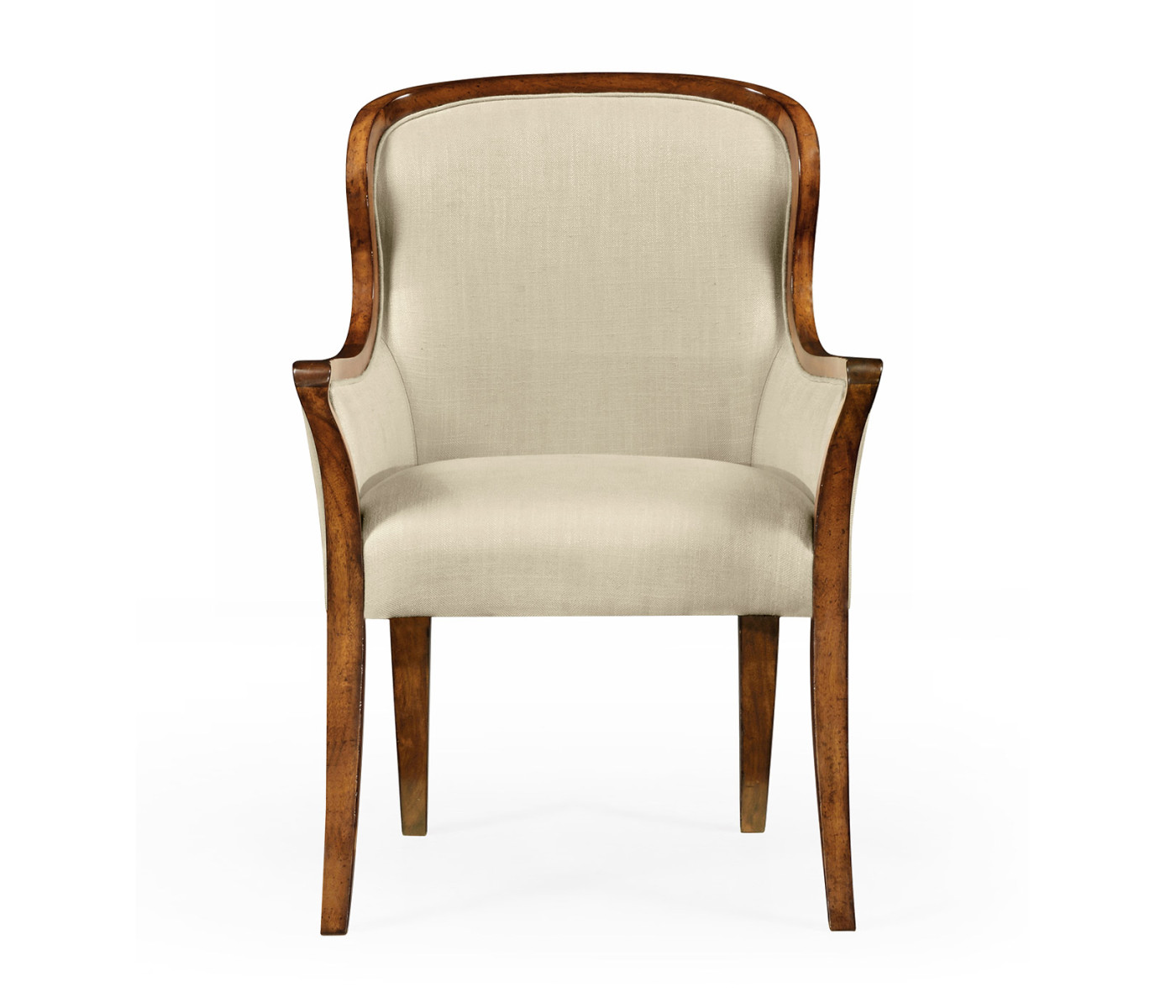 Low Curved Back Dining Arm Chair