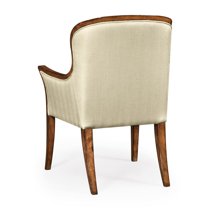 Low Curved Back Dining Arm Chair