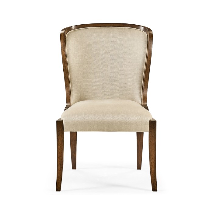 Low Curved Back Dining Side Chair