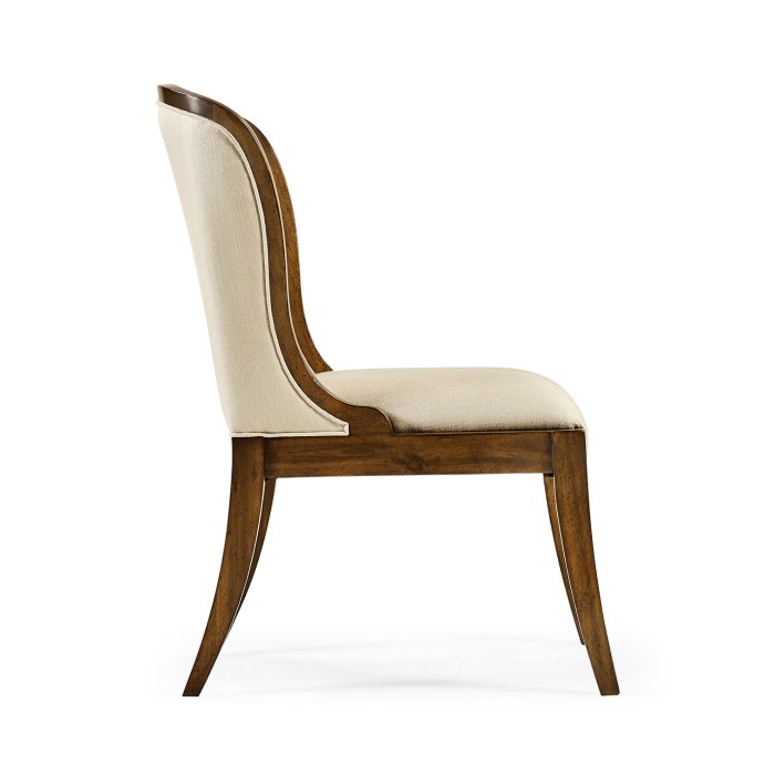 Low Curved Back Dining Side Chair