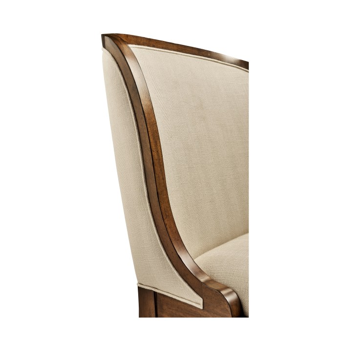 Low Curved Back Dining Side Chair