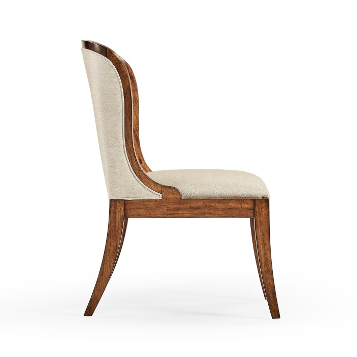 Low Curved Back Dining Side Chair