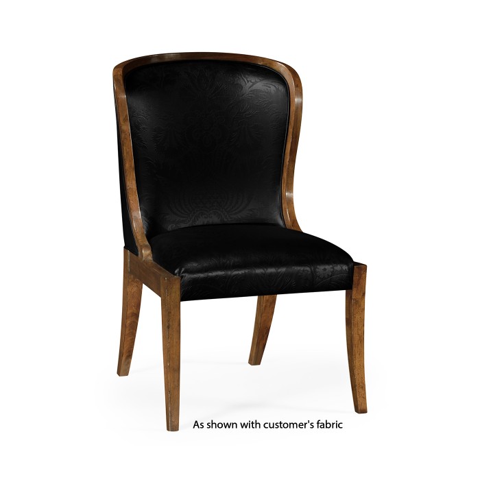Low Curved Back Dining Side Chair