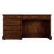 Mahogany Compact Single Pedestal Desk