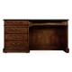 Mahogany Compact Single Pedestal Desk