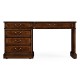 Mahogany Compact Single Pedestal Desk