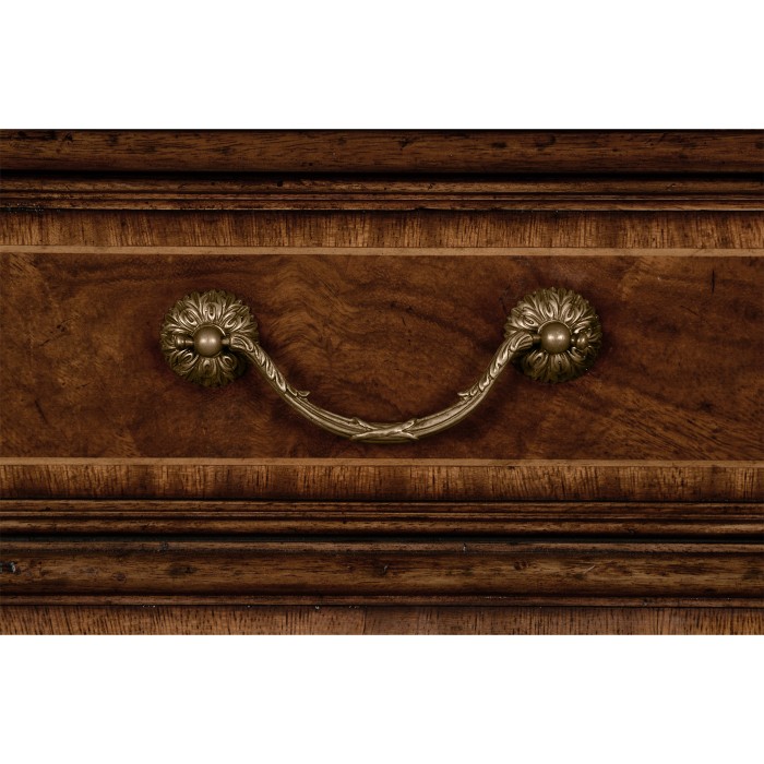 Mahogany Compact Single Pedestal Desk