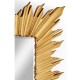 Gilded rectangular sunburst mirror