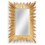 Gilded rectangular sunburst mirror