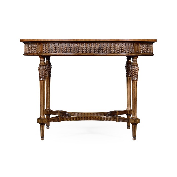 Napoleon III style circular centre table with fine inlay