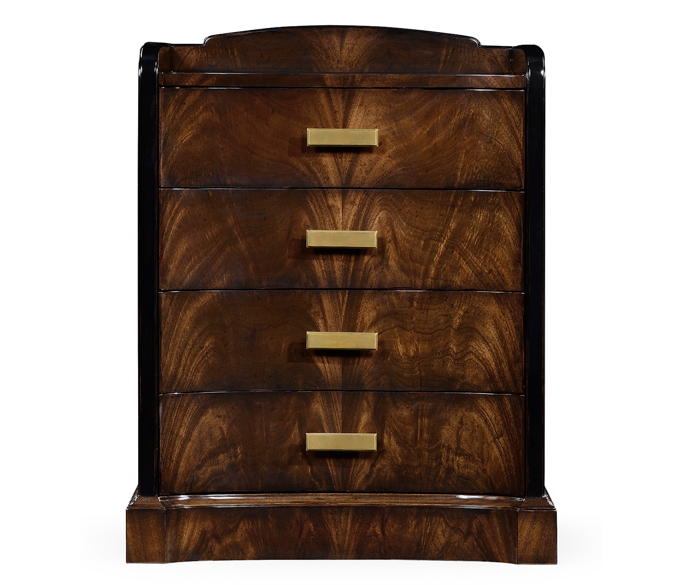 Biedermeier Style Mahogany Bedside Chest of Drawers