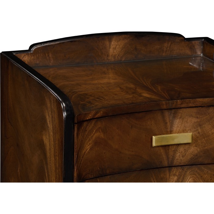 Biedermeier Style Mahogany Bedside Chest of Drawers