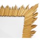 Gilded floor standing rectangular sunburst mirror
