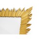 Gilded floor standing rectangular sunburst mirror