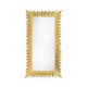 Gilded floor standing rectangular sunburst mirror