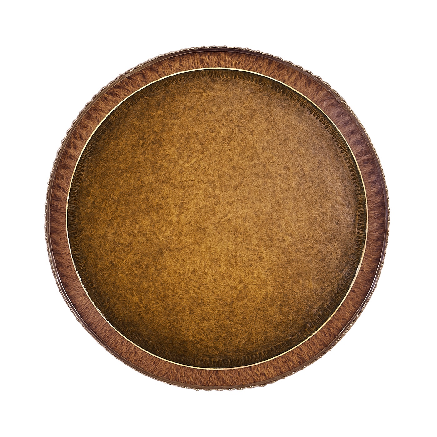 Napoleon III style lamp table with fine brass gallery