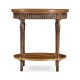 Napoleon III style round side table with fine inlay