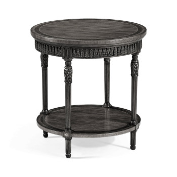 Napoleon III style round side table with fine inlay