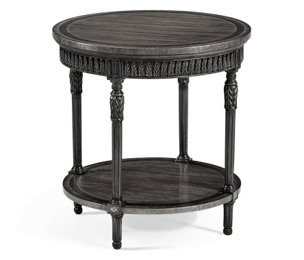 Napoleon III style round side table with fine inlay