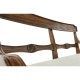 Regency Walnut Bench with Scrolling Arms