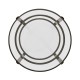 Gatsby Round Black Nickel End Table