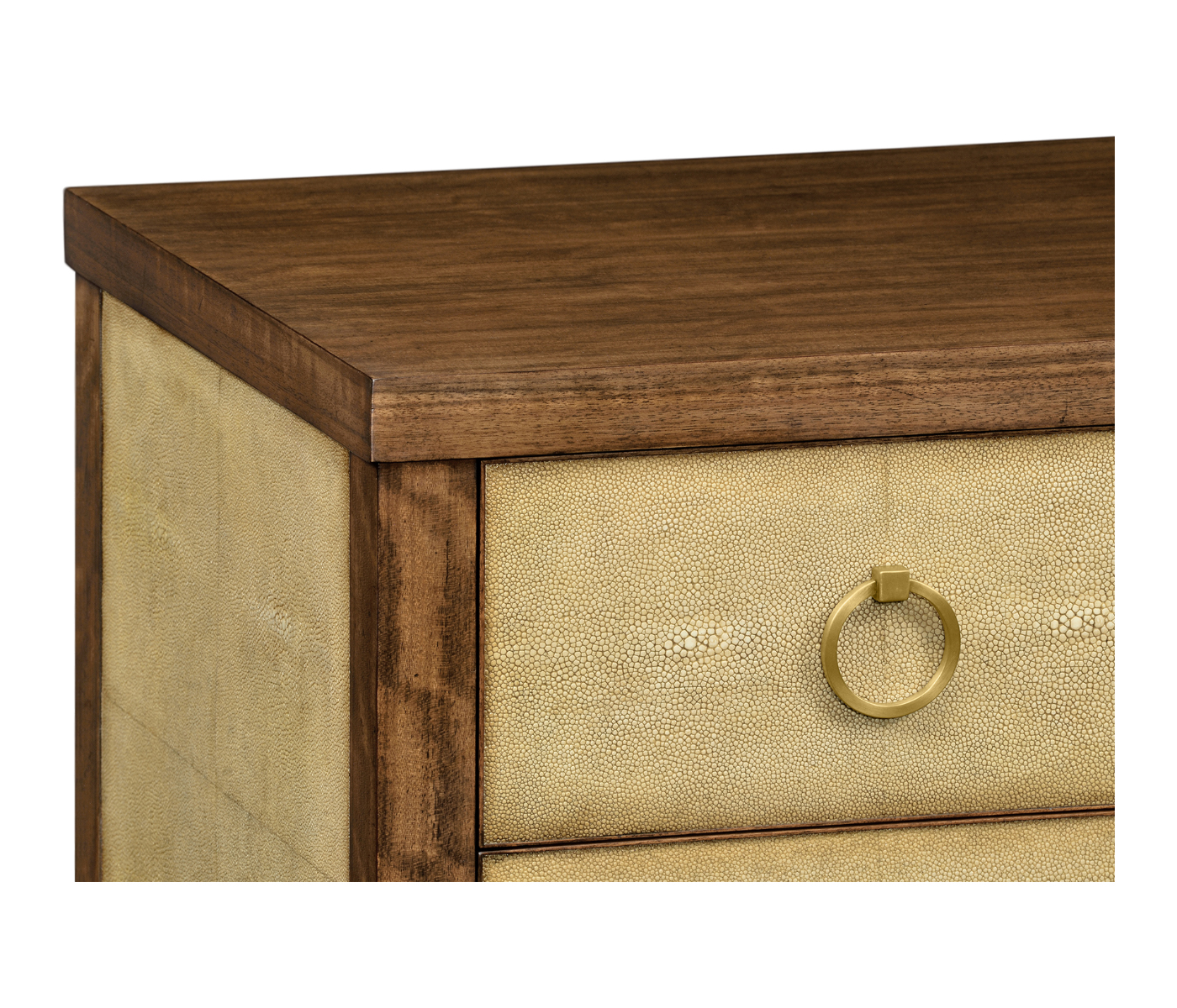 Ivory Shagreen Double Chest of Drawers