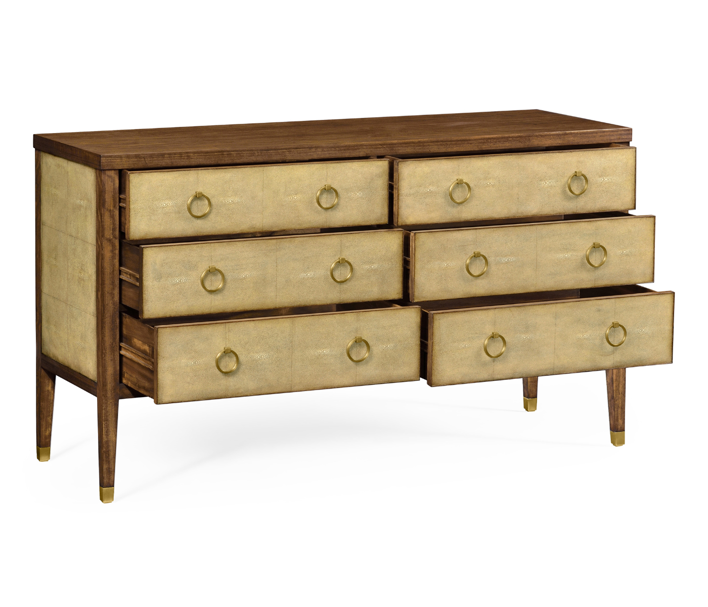 Ivory Shagreen Double Chest of Drawers