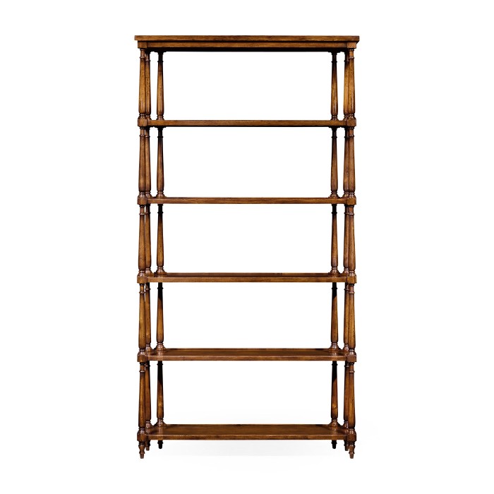 Five Tier Étagère with Triple Column Supports