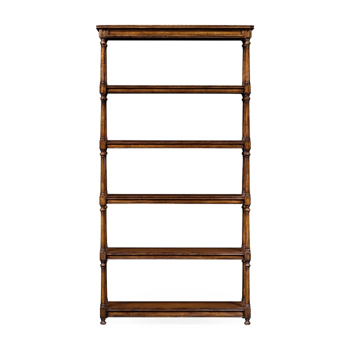 Five Tier Étagère with Double Column Supports