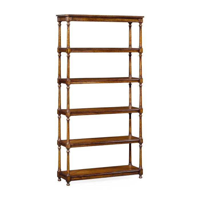 Five Tier Étagère with Double Column Supports