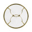 Hammered Light Brown Brass Circular Side Table