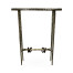 Hammered Antique Black Brass Circular Side Table