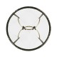 Hammered Antique Black Brass Circular Side Table